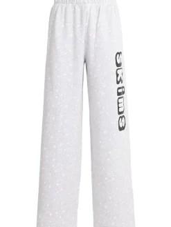 Pantaloni dritti in misto cotone