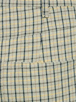 Pantaloni dritti in misto lana check