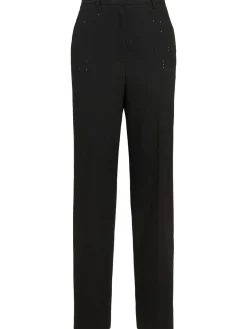 Pantaloni dritti in misto viscosa