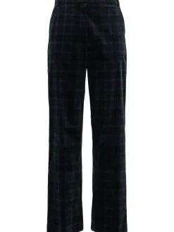 Pantaloni dritti in velluto di cotone