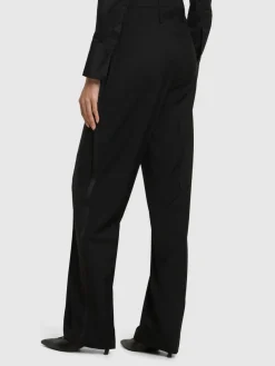 Pantaloni dritti vita alta