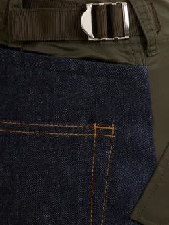 Pantaloni gamba ampia in denim