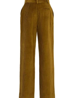 Pantaloni gamba ampia Lidie a coste