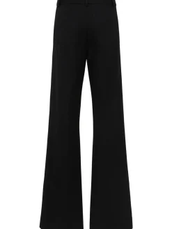 Pantaloni gamba dritta Malika in twill di lana