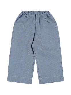 Pantaloni in cotone a righe