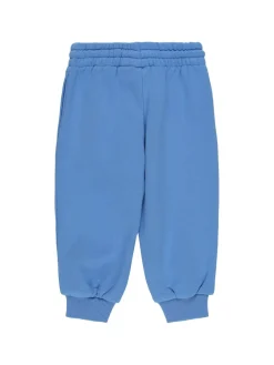 Pantaloni in felpa di cotone biologico con ricamo
