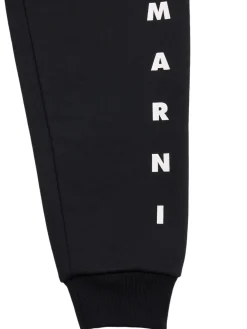 Pantaloni in felpa di cotone con logo