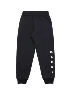 Pantaloni in felpa di cotone con logo