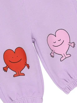 Pantaloni in felpa di cotone stampata
