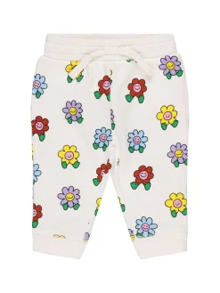 Pantaloni in felpa di cotone stampata