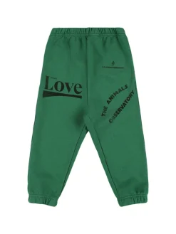Pantaloni in felpa di cotone stampata
