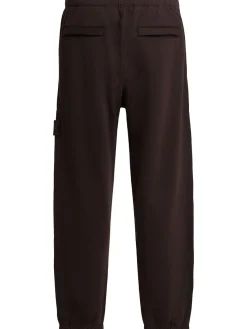 Pantaloni in felpa di lana e cotone