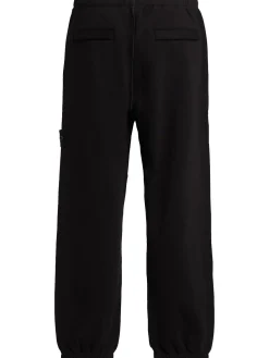Pantaloni in felpa di lana e cotone