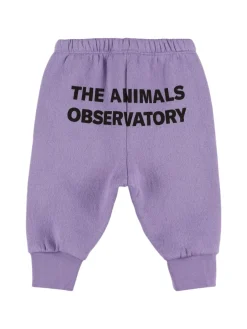 Pantaloni in felpa di misto cotone con stampa