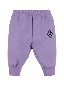 Pantaloni in felpa di misto cotone con stampa