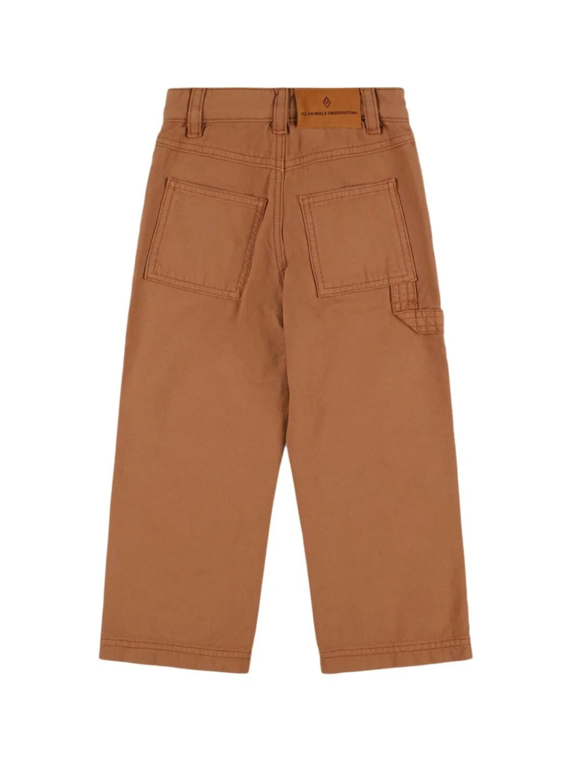 Pantaloni in gabardina di cotone con stampa