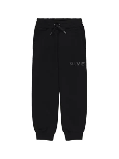 Pantaloni in misto cotone con ricamo