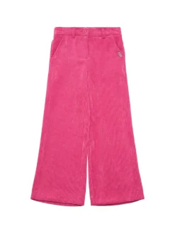 Pantaloni in misto poliestere millerighe