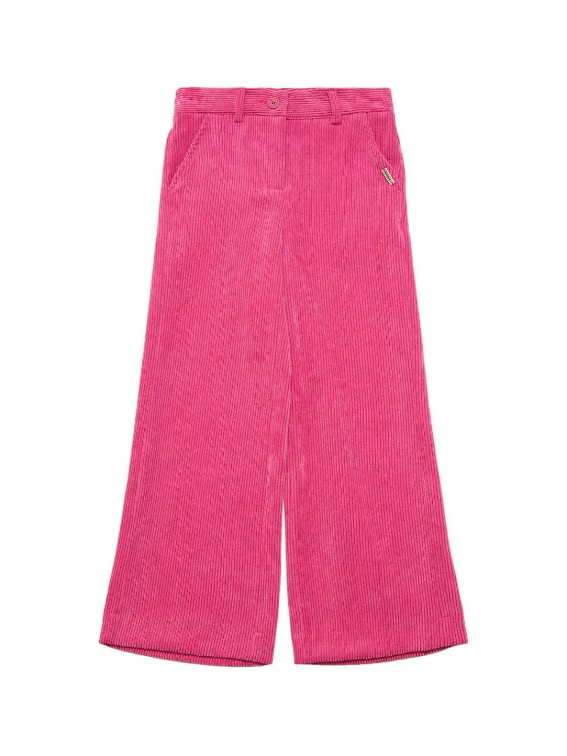 Pantaloni in misto poliestere millerighe