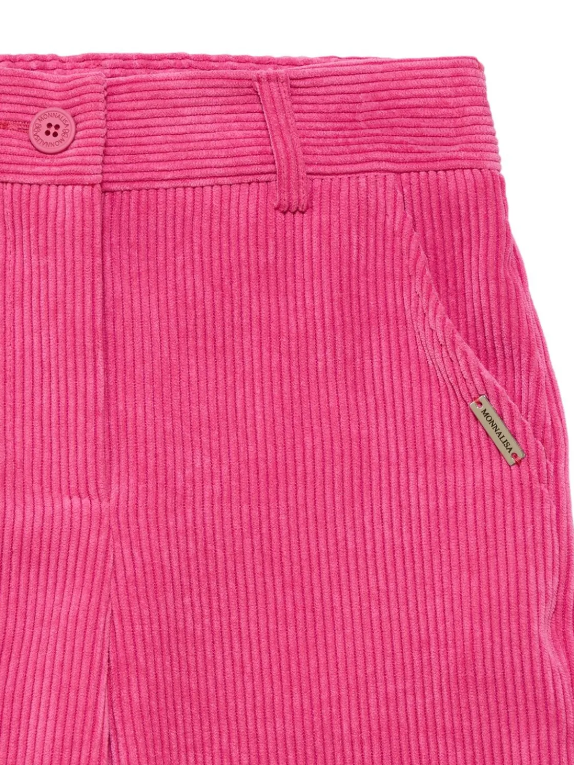 Pantaloni in misto poliestere millerighe