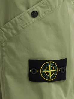 Pantaloni in raso di cotone stretch