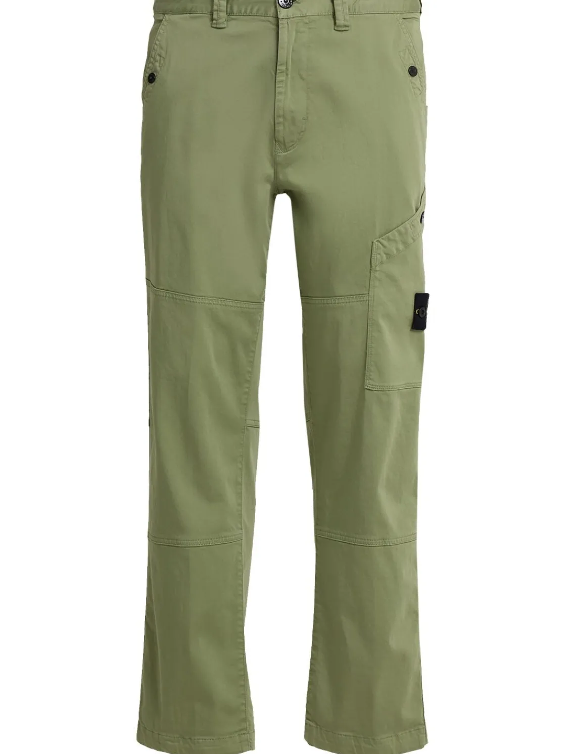 Pantaloni in raso di cotone stretch