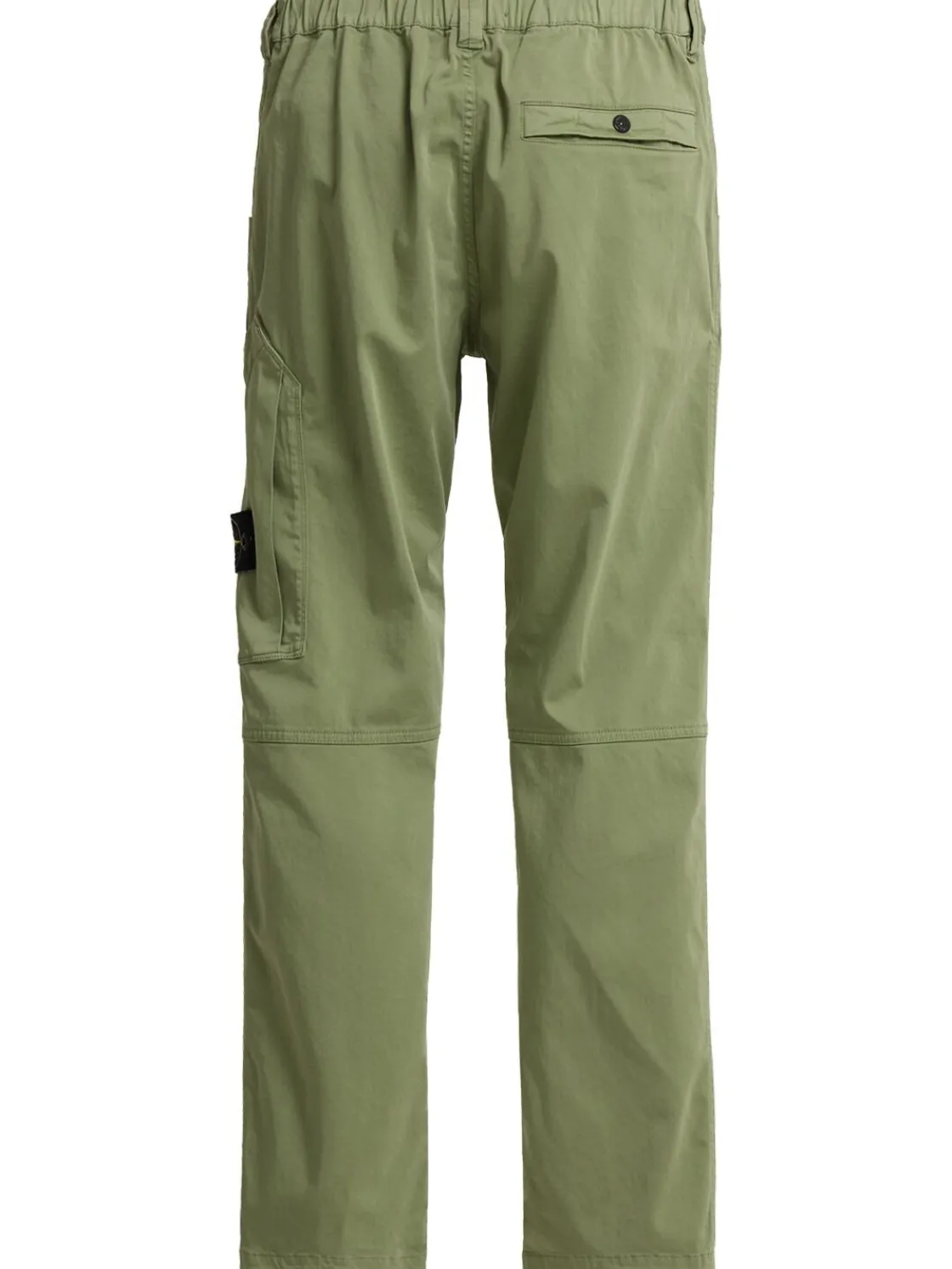 Pantaloni in raso di cotone stretch