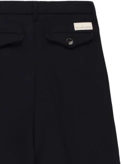 Pantaloni J-sandra in misto lana con pinces