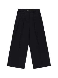 Pantaloni J-sandra in misto lana con pinces
