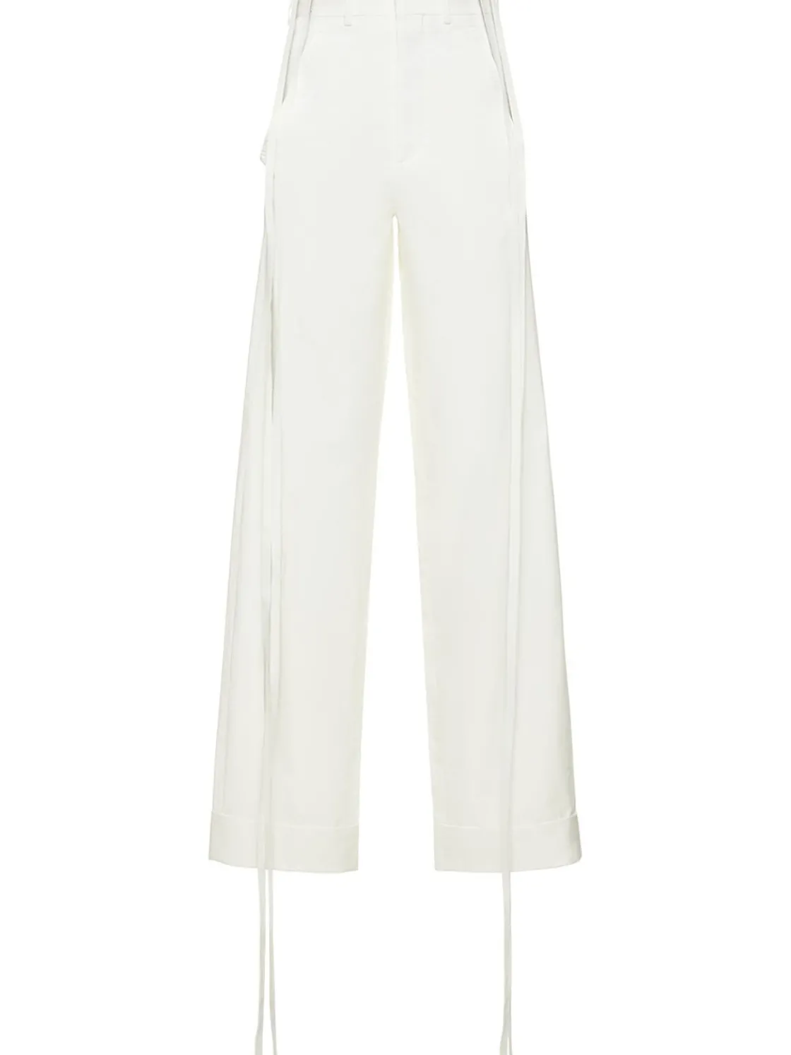 Pantaloni larghi Anneke in cotone cerato