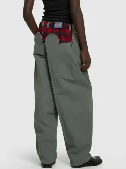 Pantaloni larghi chino