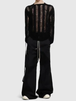 Pantaloni larghi in cotone