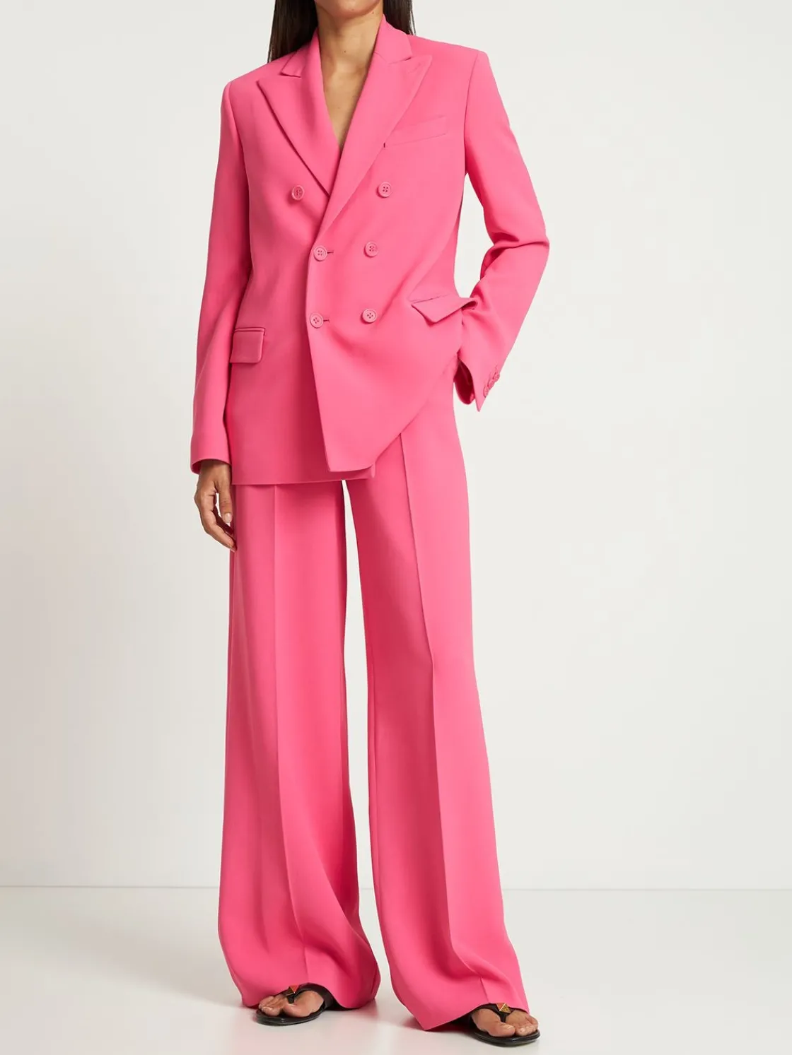 Pantaloni larghi in frisottine stretch