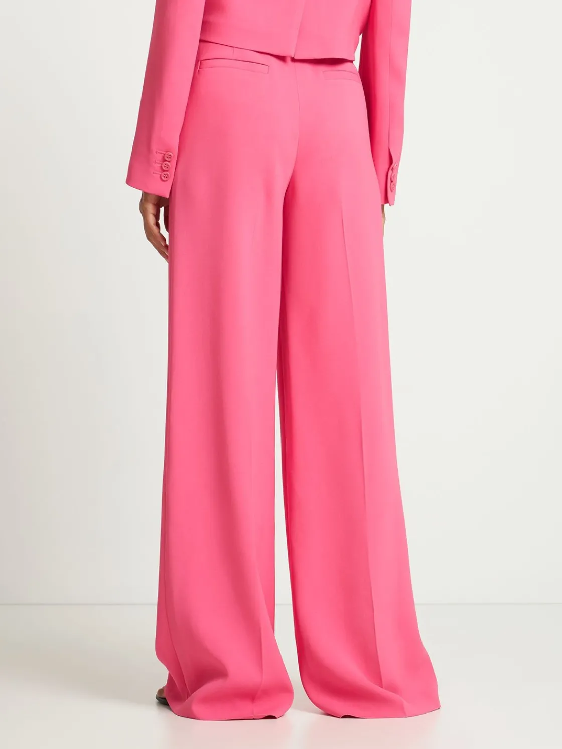 Pantaloni larghi in frisottine stretch