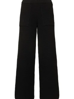 Pantaloni larghi in maglia di misto cotone