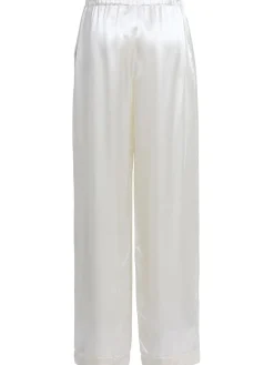 Pantaloni larghi in raso