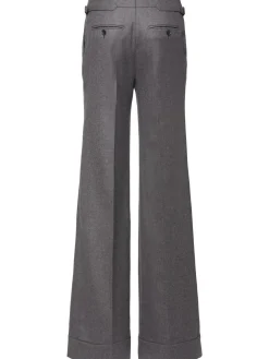 Pantaloni larghi sartoriali in cashmere