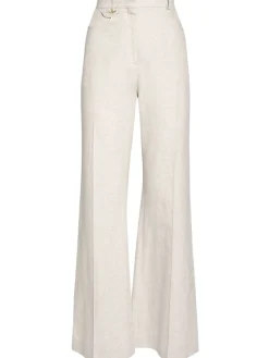 Pantaloni Le Pantalon Sauge in misto lino