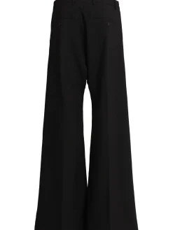 Pantaloni sartoriali gamba ampia in lana