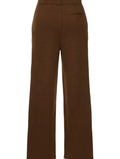 Pantaloni sartoriali in maglia di cashmere