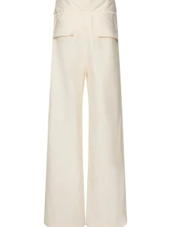 Pantaloni scultorei in misto cotone