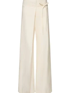 Pantaloni scultorei in misto cotone