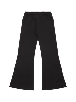 Pantaloni svasati in felpa di cotone con logo