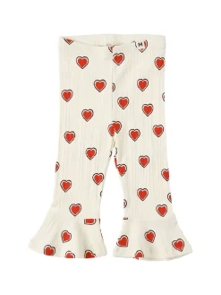 Pantaloni svasati in misto cotone stampato
