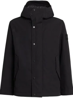Parka corto in tela di cotone