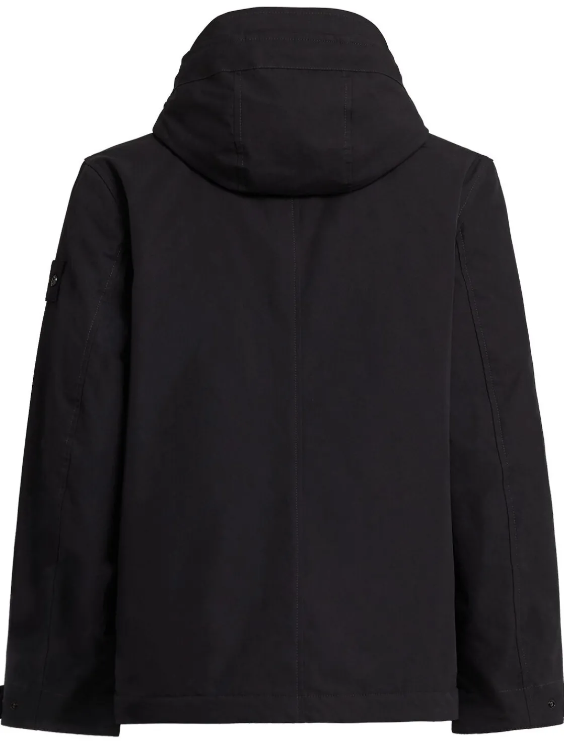 Parka corto in tela di cotone