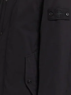 Parka corto in tela di cotone