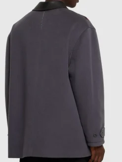 Parka in lana leggera relaxed fit