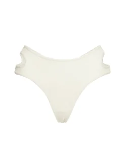 Perizoma in jersey a costine con cutout