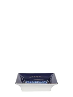 Piatto decorativo quadrato Blu Mediterraneo